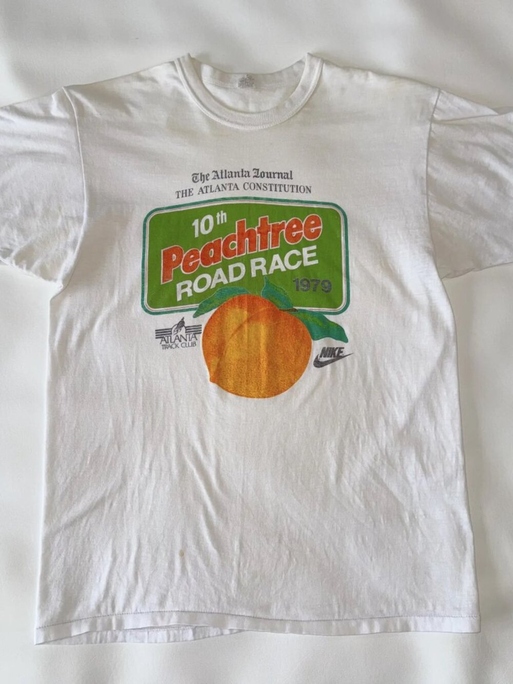 VTG Atlanta Peachtree Road Race Sz S/M 1979 10th Annual Running Nike 70s  Fits S